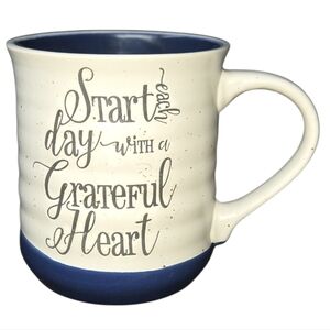 Cypress Home "Start Each Day With A Grateful Heart" Ceramic Coffee Mug